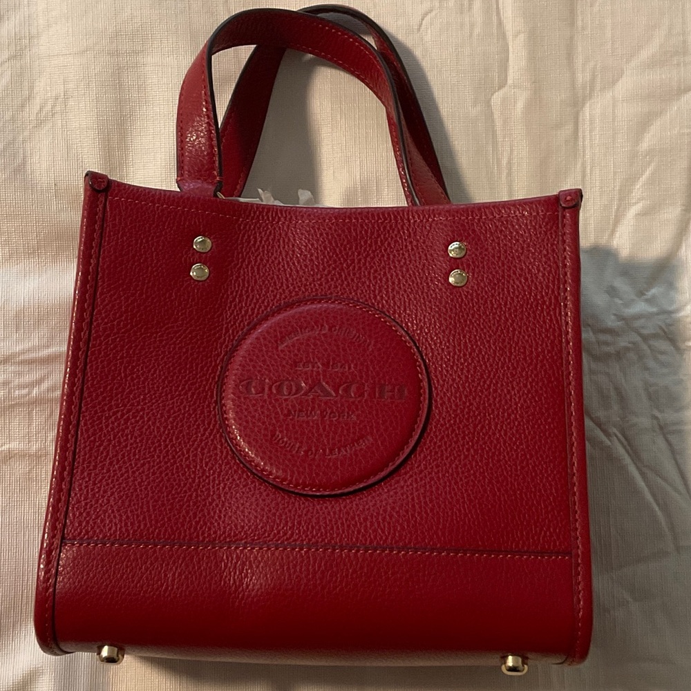 Coach Cherry Red Leather Tote